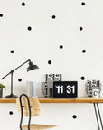 Black Polka Dot Wall Decal - Decals - Polka Dots