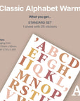 Classic Alphabet Wall Decal - Warm Decals