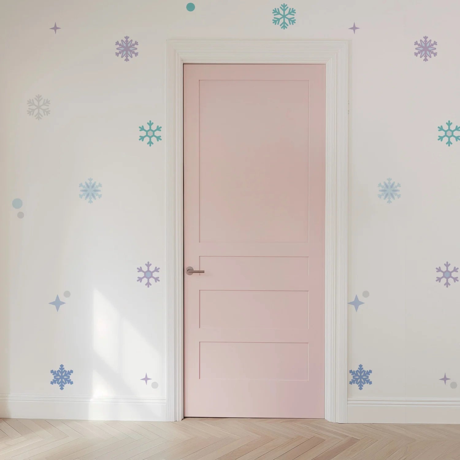 Frozen Snowflakes Wall Decal - Decals - Abstract Shapes