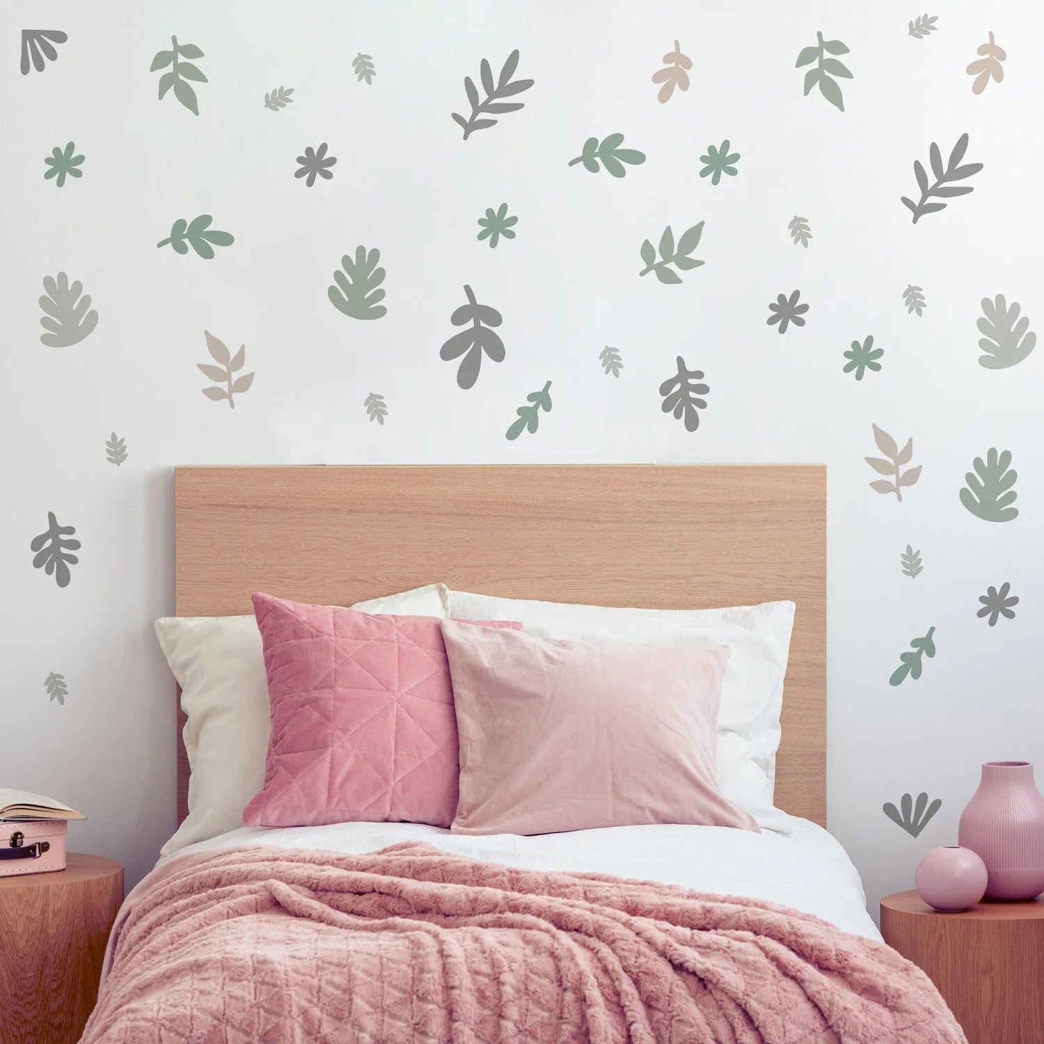 Leafy Greens Wall Decal - Decals Abstract Shapes