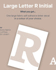 Letter R Initial Decal - Decals - Initials