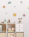 Mixed Planets Wall Decal - Decals - Space