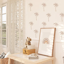 Neutral Palm Wall Decals - Pattern