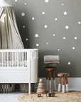 White Polka Dot Wall Decal - Decals Dots