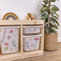 Wildflowers - Storage Tub Decals